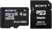 sony sr4a4 4gb micro sdhc class 4 adapter photo