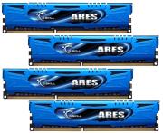 ram gskill f3 1600c9q 16gab 16gb 4x4gb ddr3 pc3 12800 1600mhz ares quad channel kit photo