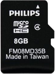 philips fm08md35b 8gb micro sd class 4 with adapter photo