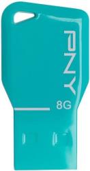 pny key attache 8gb aqua usb flash drive photo