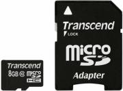transcend ts8gusdhc10 8gb micro sdhc class 10 premium with adapter photo