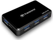 transcend ts hub3k 4 port usb30 hub black photo