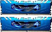 ram gskill f4 3000c15d 8grbb 8gb 2x4gb ddr4 3000mhz ripjaws 4 blue dual channel kit photo