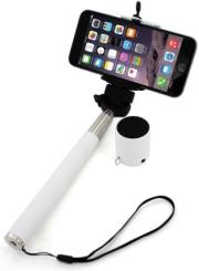 xlayer selfie stick plus bluetooth speaker white photo
