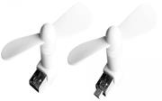 xlayer mini fan 2 in 1 micro usb usb white photo