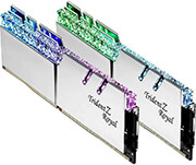 ram gskill f4 4400c19d 32gtrs 32gb 2x16gb ddr4 4400mhz trident z royal silver rgb dual kit photo