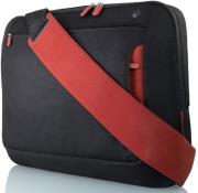 belkin laptop messenger case 173 black red photo