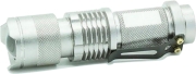 pure cree mini led flashlight 7w 300lm q5 3 modes silver photo