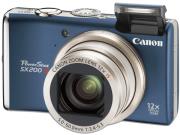 canon powershot sx200 is blue photo