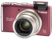 canon powershot sx200 is red photo