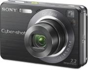 sony cybershot dsc w120b black 2gb memory stick pro duo kit photo
