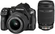 pentax k 30 kit black 18 55mm 55 300mm photo