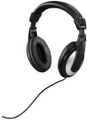 hama 93032 over ear stereo headphones hk 3032 black silver photo