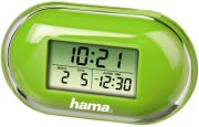 hama 104912 fashion mini travelling alarm clock green photo