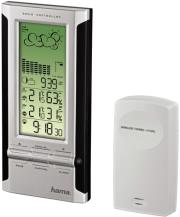 hama 104932 ews 380 electronic weather station black silver photo