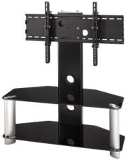 hama 83720 lcd plasma tv stand 900mm two shelves black black glass photo