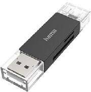 hama 200127 sb card reader otg usb a usb c usb 32 sd microsd photo