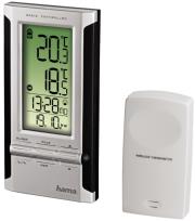 hama 104930 hama ews 180 electronic weather station black silver photo