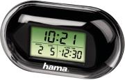 hama 104914 hama fashion mini travelling alarm clock black photo