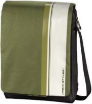 hama 101384 aha hyde messenger bag for all popular netbooks 121 and tablet pcs green white photo
