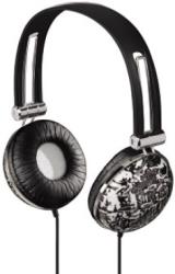 hama 93043 on ear stereo headphones trend hk 3043 black white photo