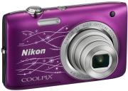nikon coolpix s2800 purple line art photo
