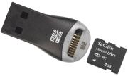sandisk 4gb ultra memory stick micro m2 with reader photo