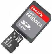 sandisk 8gb mobile premier micro sd high capacity photo