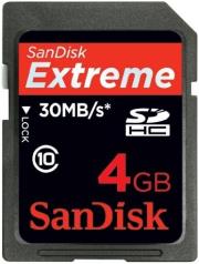 sandisk 4gb extreme secure digital hc class 10 photo