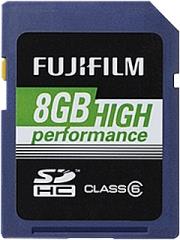fujifilm 8gb secure digital card high performance class 6 photo