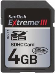sandisk 4gb extreme iii secure digital high capacity bulk photo