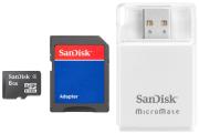sandisk 6gb micro secure digital high capacity with micromatereader photo