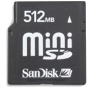 sandisk 512mb secure digital mini photo