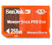 sandisk ms duo pro 256mb gaming photo