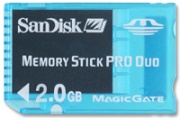 sandisk 2gb memory stick pro duo gaming sdmsg 002g photo