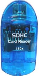 sd mmc card reader blue photo sd mmc card reader blue photo