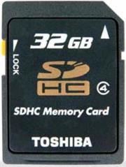 toshiba 32gb secure digital high capacity class 4 photo