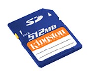 kingston 512mb secure digital memory card photo