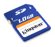 kingston 1gb secure digital memory card photo