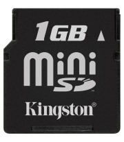 kingston 1gb mini secure digital memory card photo