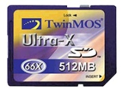 twinmos secure digital 512mb ultra 66x photo