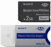 sony memory stick pro duo mark 2 2gb adapter photo