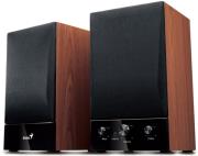 genius sp hf1250b two way hi fi wood speakers photo