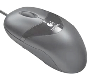 logitech pilot optical mouse black photo