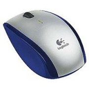 logitech 931452 cordless mouse lx5 silver blue photo