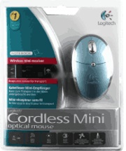 logitech 931435 cordless mini optical mouse blue photo