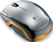 logitech v400 orange laser mouse photo