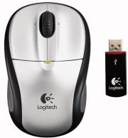 logitech 000447 v220 cordless notebook optical mouse silver photo