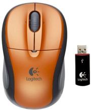 logitech 910 001005 v220 cordless notebook mouse orange photo logitech 910 001005 v220 cordless notebook mouse orange photo
