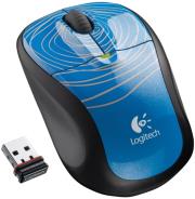logitech m305 wireless mouse blue swirl photo